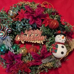 French Horn Christmas wreath 