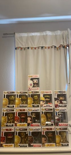 16 Funko pops - Marvel/Flash/Civil War/Justice League