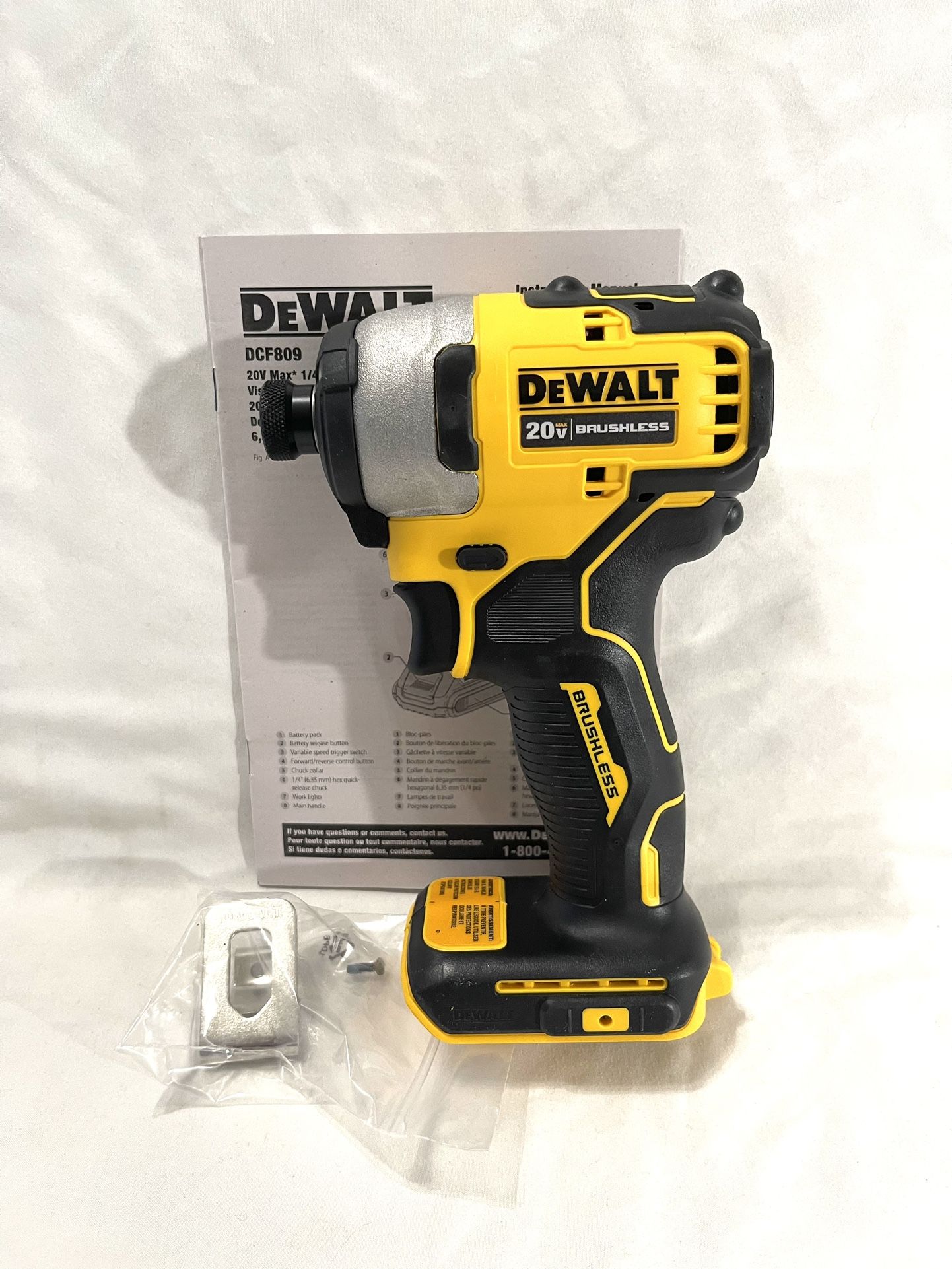 Brand New Dewalt Atomic Model 20V Brushless Impact Driver. Retails for $149 for tool only.