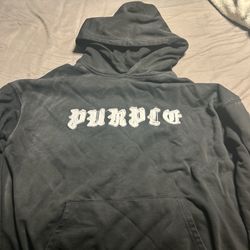 purple brand black hoodie