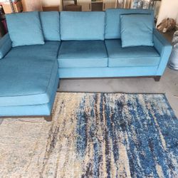 Turquoise Small Sectional 