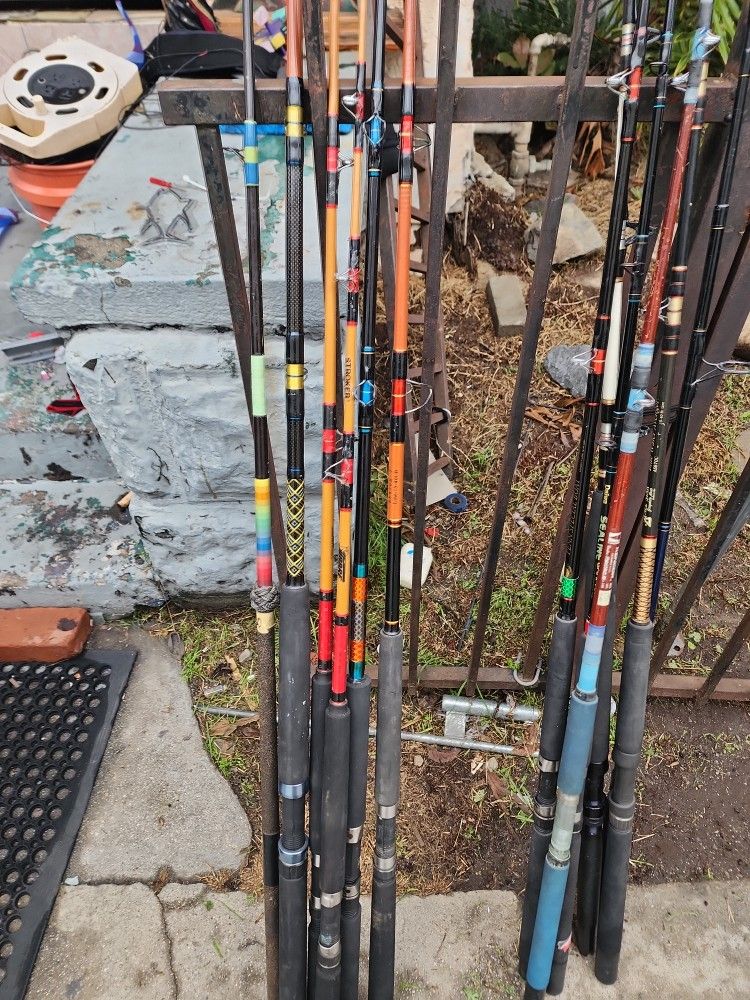Selling A Lot Of Fishing Rods Saltwater Rods
