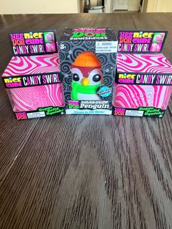 Needoh Polar Penguin and 2 candy swirls