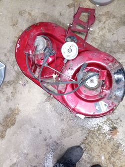 Riding Mower Deck Red 42 Inch