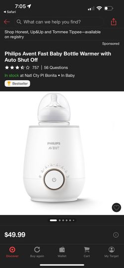 Avent Bottle Warmer With Free Avent Brand New Bottles