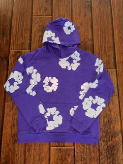 Small Purple Denim Tears Hoodie