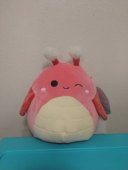Brand New With Tag Shane The Pink Grasshopper Squishmallow