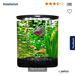 Imagitarium Plastic Cylinder Betta Aquarium