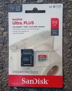 512gb MrcroSDXC UHD-1  and Adapter