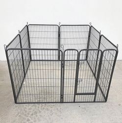 (New in Box) $115 Pet Dog Playpen Heavy Duty Fence Gate 8-Panels X (40” Tall X 32” Wide)
