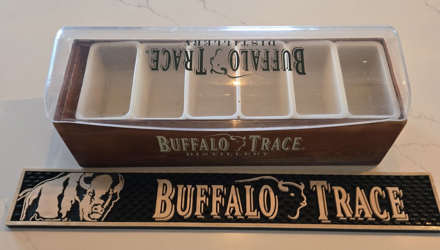Buffalo Trace Bar Caddy and Mat