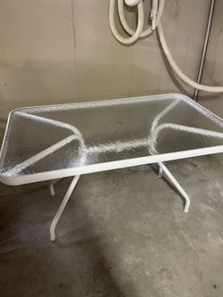 Patio Glass Table
