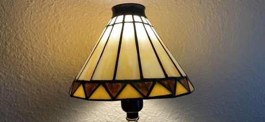 Tiffany stained glass lampshade