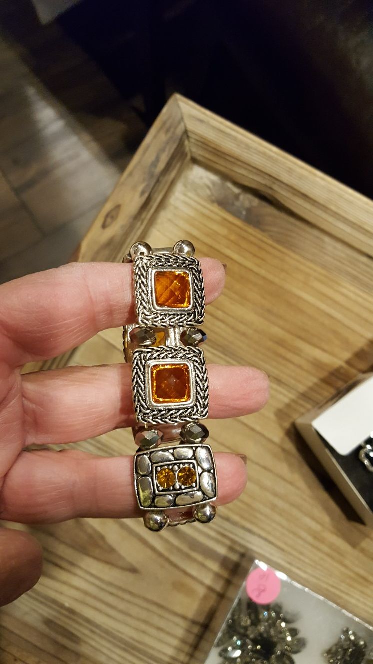 Stretch metal bracelet