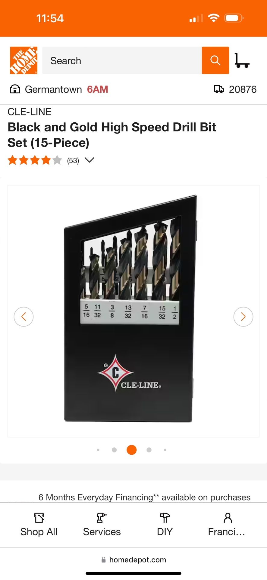 Black and Gold High Speed Drill Bit Set (15-Piece)