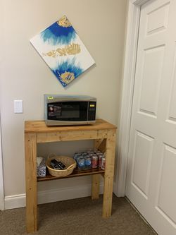 Microwave table or entryway table