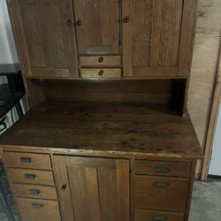 Antique Mission-Style Hutch / Sideboard