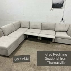 Sectional Couch Sofa With Storage Ottoman Thomasville