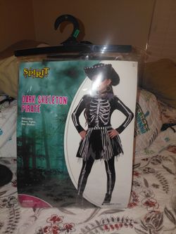 Dark Skeleton Pirate Halloween Costume