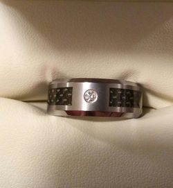 NIB - Tungsten Carbon Fiber Genuine 💎 Ring!