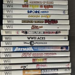 Huge Nintendo Wii Game Lot - 23 Games 