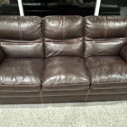 Leather Sofa, Loveseat & Ottoman  