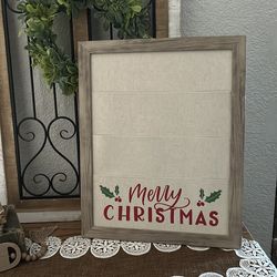 Christmas card holder wall decor