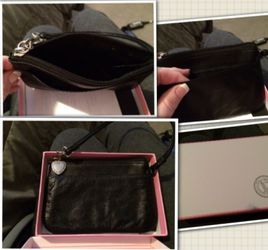 Black wristlet purse
