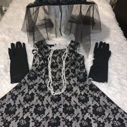 Catrina Dress Halloween costume size 7 T For Girl for Sale in Chula Vista,  CA
