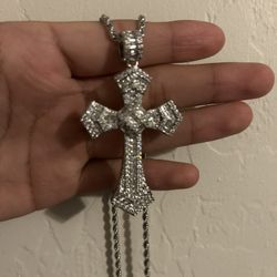 Silver Cross Chain
