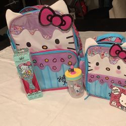 Hello Kitty Gift Set For School Or Travel. Perfect For A Birthday Gift.  $50.00 For The Set All New 