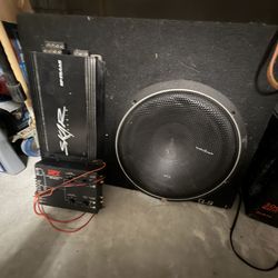 12” sub with amp and crossover