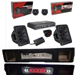 SILVERADO OR SIERRA 2019-2025 4 DOORS BASS AND VOICE PACKAGE KICKER AUDIO