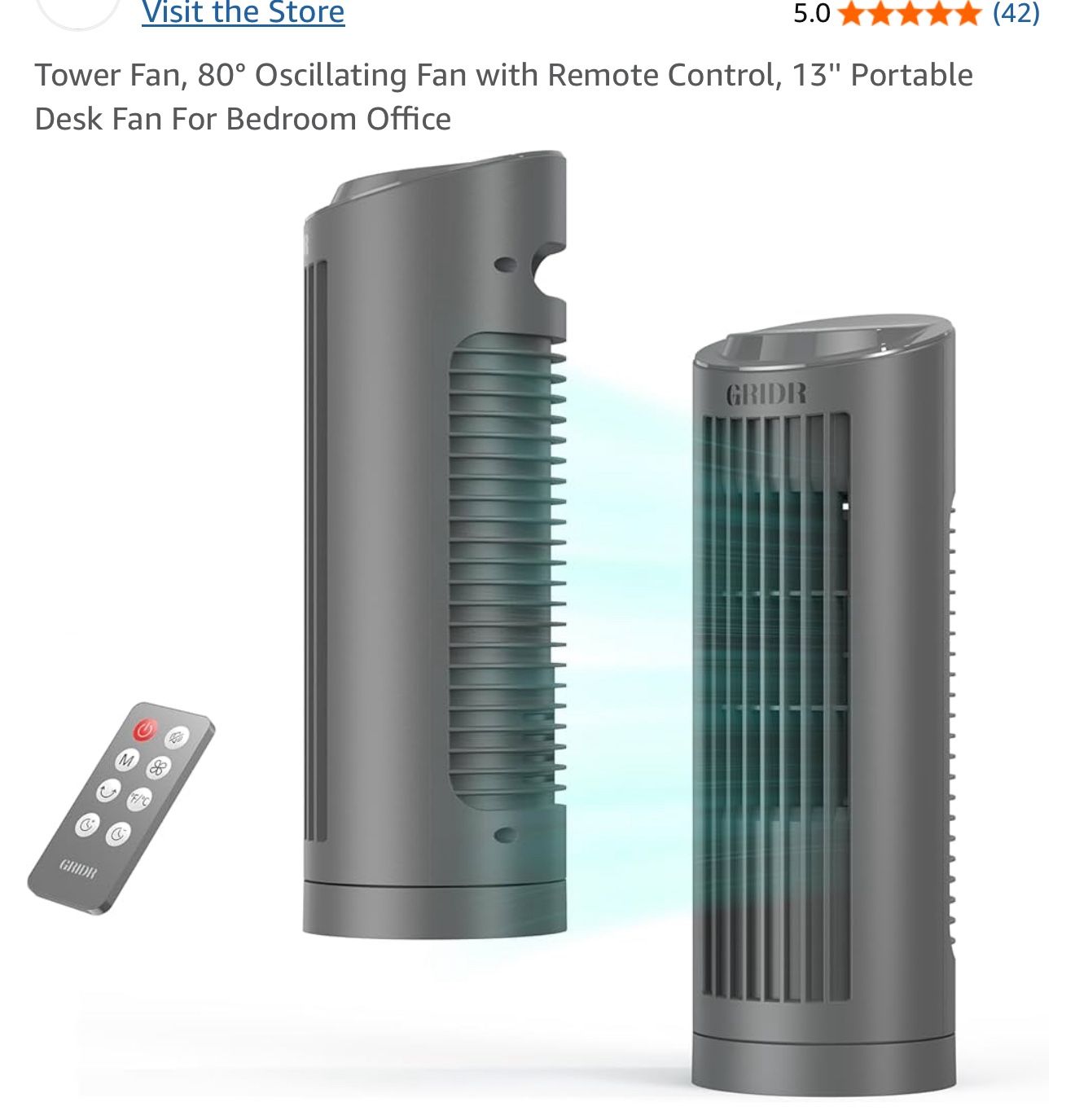 13” Tower Fan