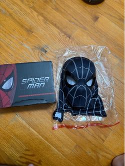 Spider-Man Full Face Costume Mask w/ Lens Eyes Adjustable One Size /Black
