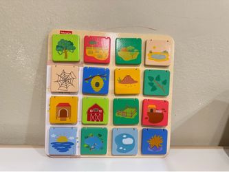 Fisher price wooden flip toy