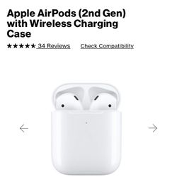 Apple AirPods (2nd Gen) with Wireless Charging Case