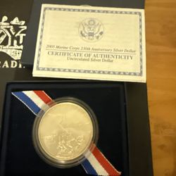 2005 Marine Corp Silver dollar 