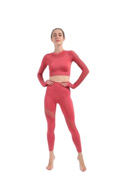 yoga set bra and legging set women hight waist fitness,gym cloth 2 piece tracksuit sportwear Coral Pink , Small, Medium,Large 