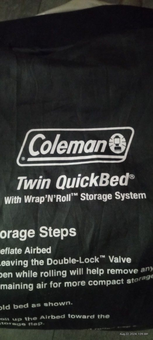 Coleman , Twin ,Quick Bed / Air Mattress