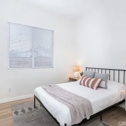 Full Size Bed Frame + Mattress (Like new) 