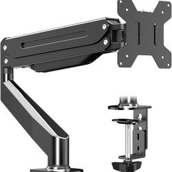 New Suptek Single Monitor Mount Stand,Gas Spring Monitor Arm Desk Mount Fully Adjustable for 17 20 22 23 24 26 27 inch Monitors Weight Capacity up to 