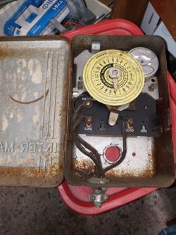 Antique time clock