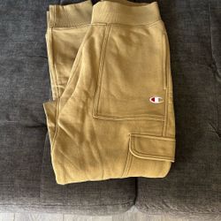 Champion Boys Sweatpants Cargo Jogger Color Khaki 