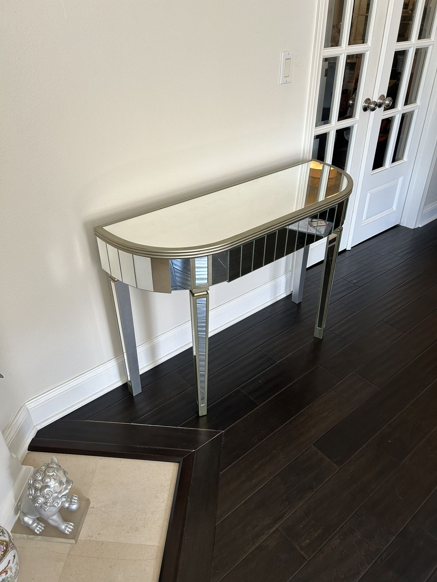 Mirrored Console Table / Entryway Table with Drawer