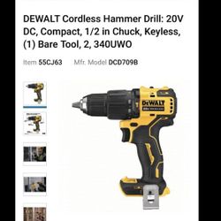 Dewalt 20V brushless 1/2" hammer drill