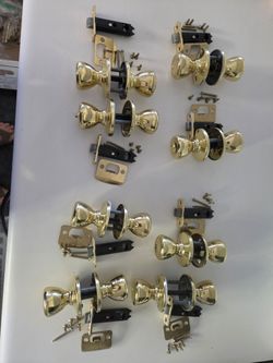 Interior door hardware
