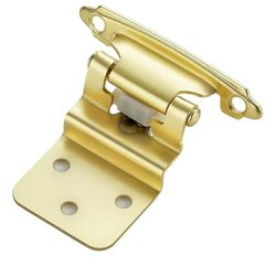 New 60 Packs (30 Pairs) 3/8" Inset Gold Cabinet Hinge,Self Closing Hinges for Kitchen/Bathroom/Furniture Cabinets & Doors,Decorative Cabinet Hardware 