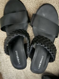 Lane Bryant Black Sandals