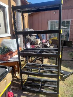 Plastic shelves